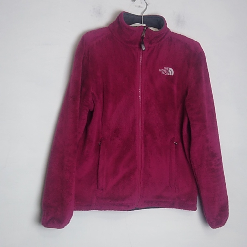 The North Face Women’s Osito Full zip Fleece Jacket size medium Burgundy Warm